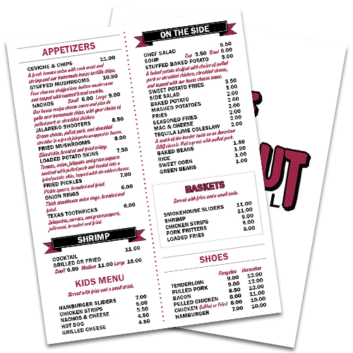 menu design