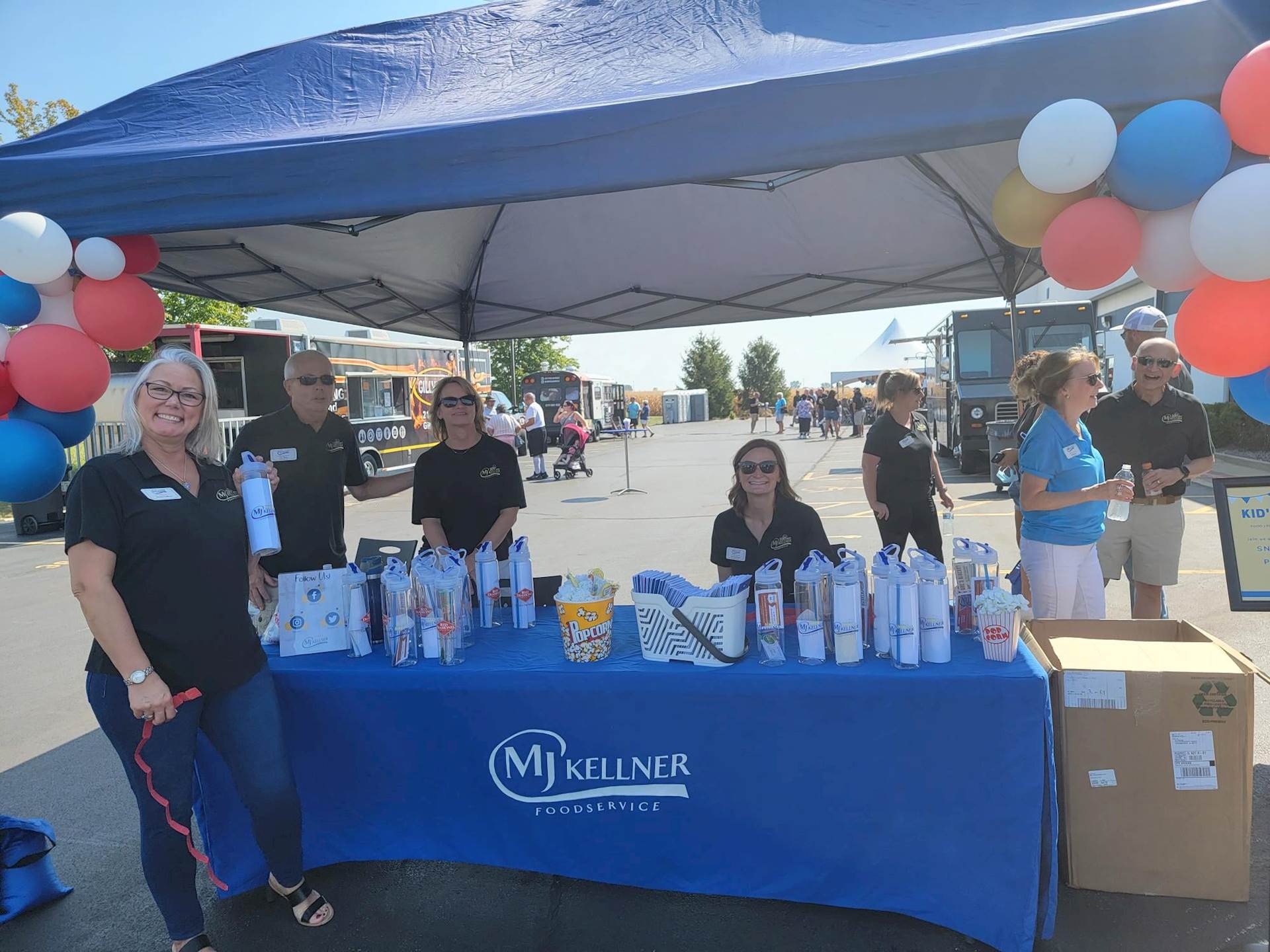 Employees at 100 anniversary celebration